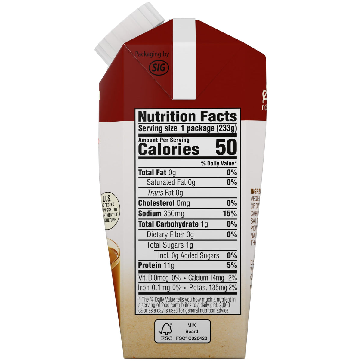 Beef Bone Broth 8.25 oz Carton Pack of 12 X127