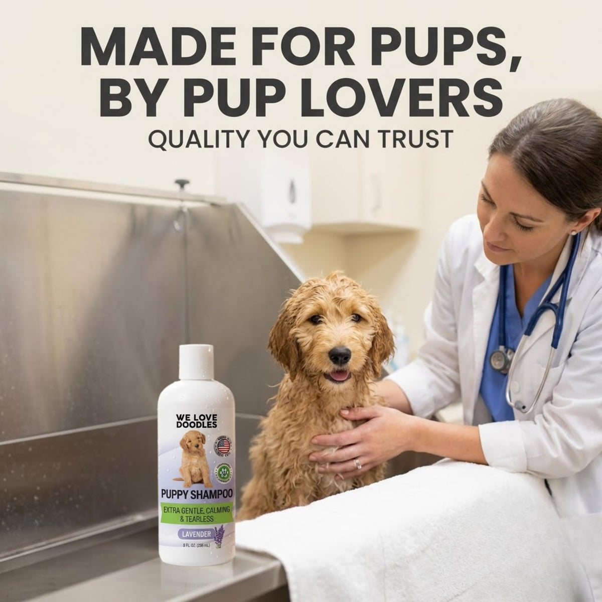 Tearless Hypoallergenic Puppy Shampoo & Conditioner 8 oz N883
