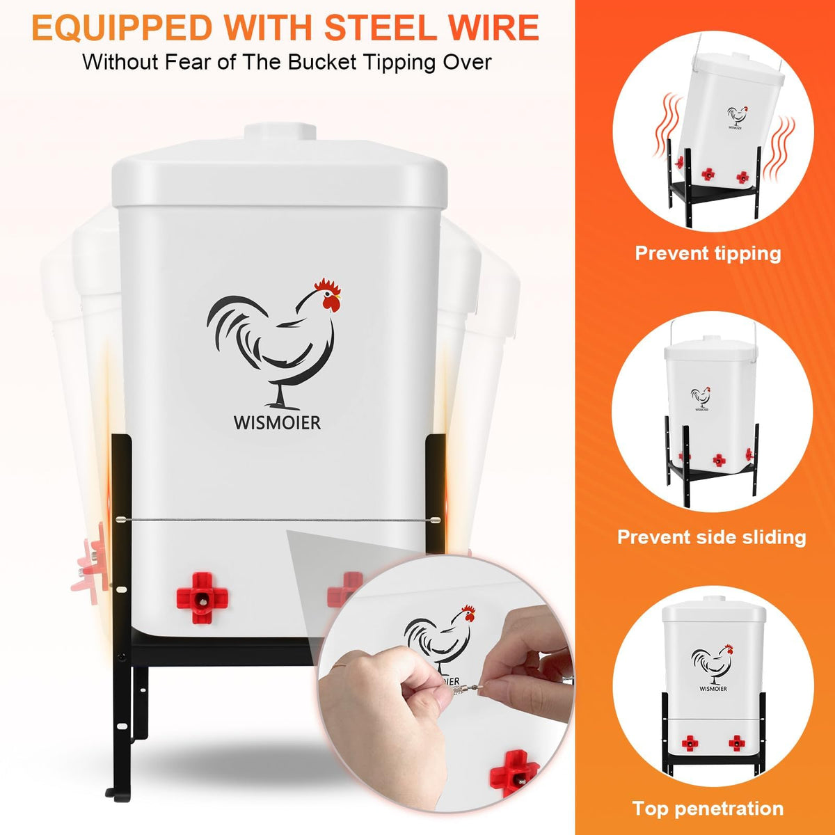 3 Gallon Heated Chicken Waterer W750