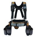 Khaki 28-Pocket Tool Belt and Suspenders U127