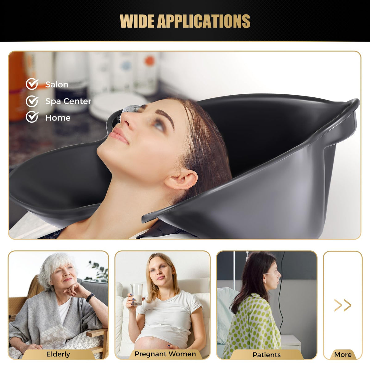Portable Shampoo Bowl with Electric Water Pump H855