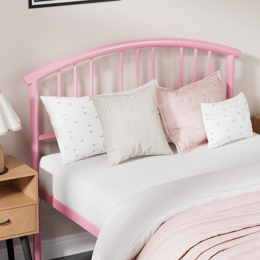Twin Size Metal Bed Frame with Headboard and Footboard S94548