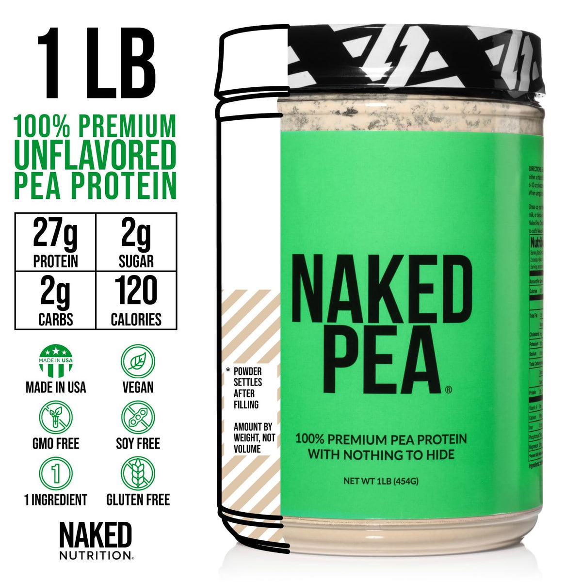 Pea Protein Isolate and Powdered Peanut Butter Q954