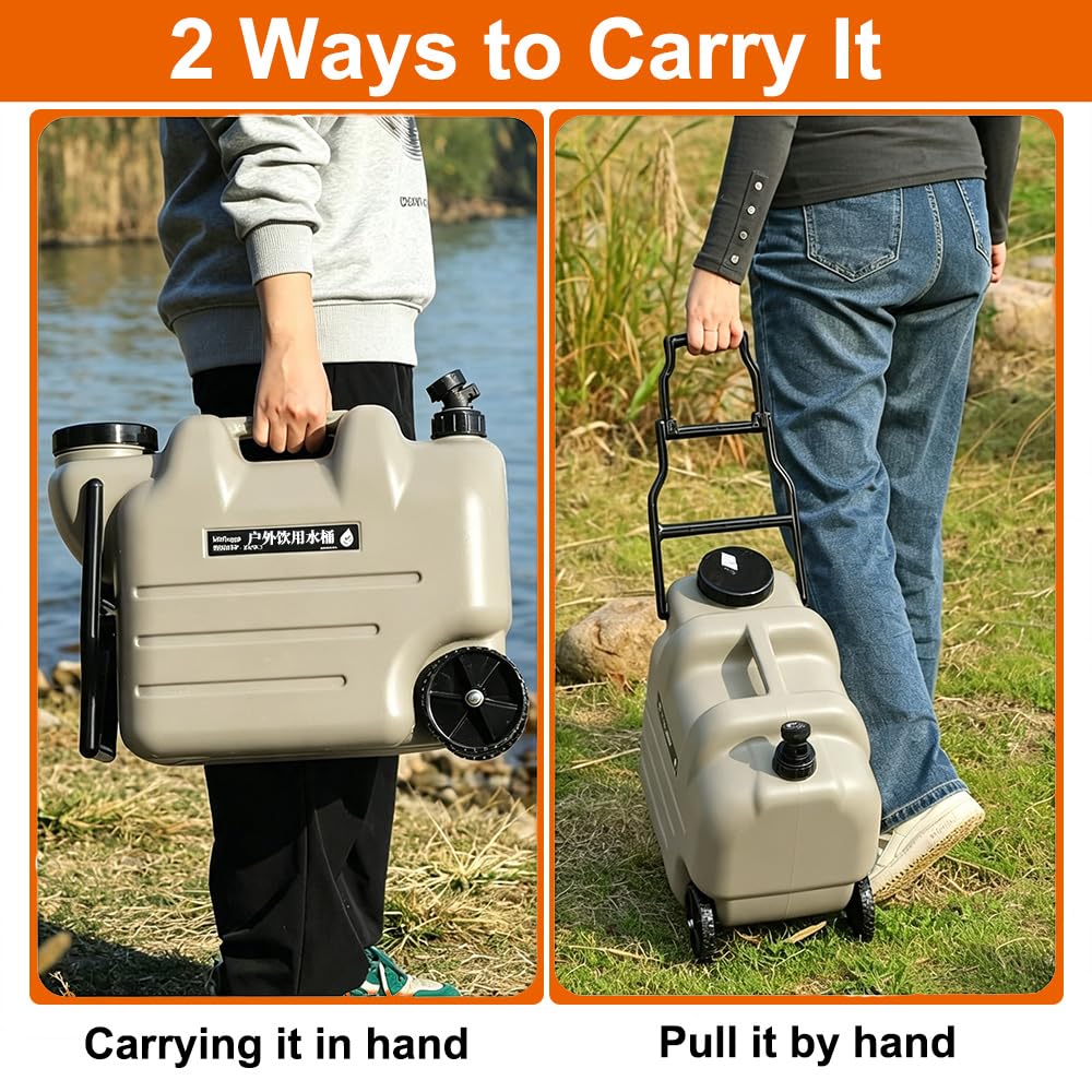 7.4 Gallon Water Container with Tap and Wheels R304