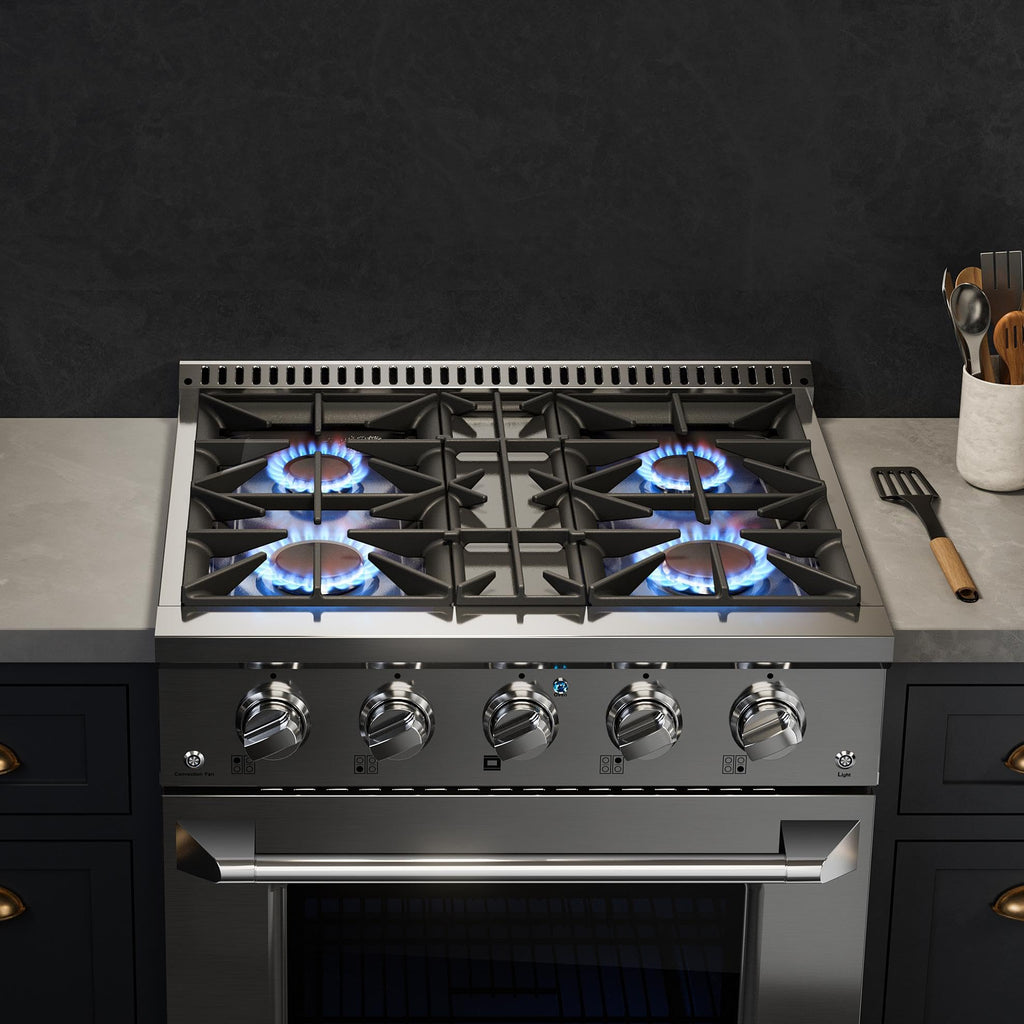 30" Gas Range with Dual-Ring Power Burner Q632