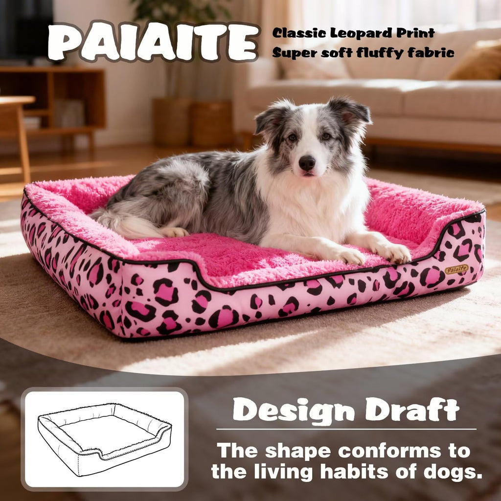 Washable Dog Bed Pink S Size G457