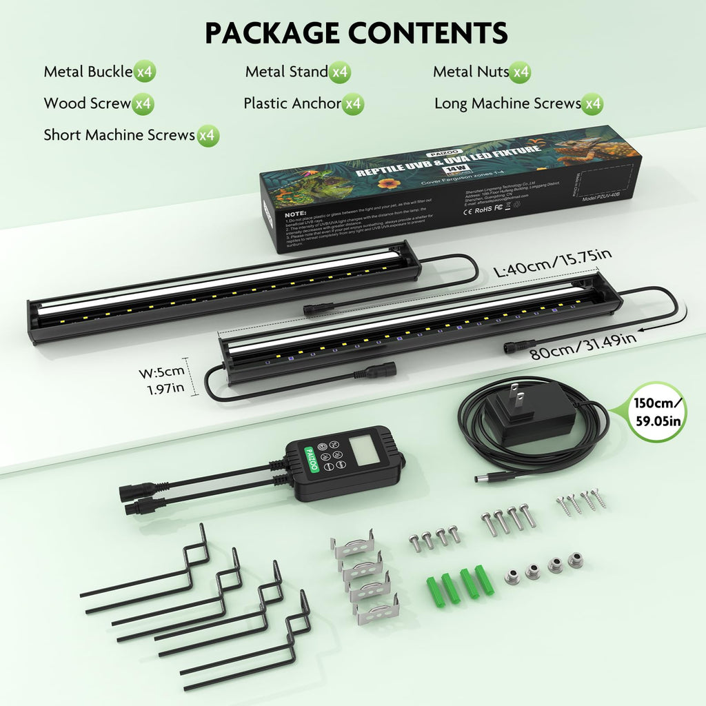 UVB LED Reptile Light Kit G2676