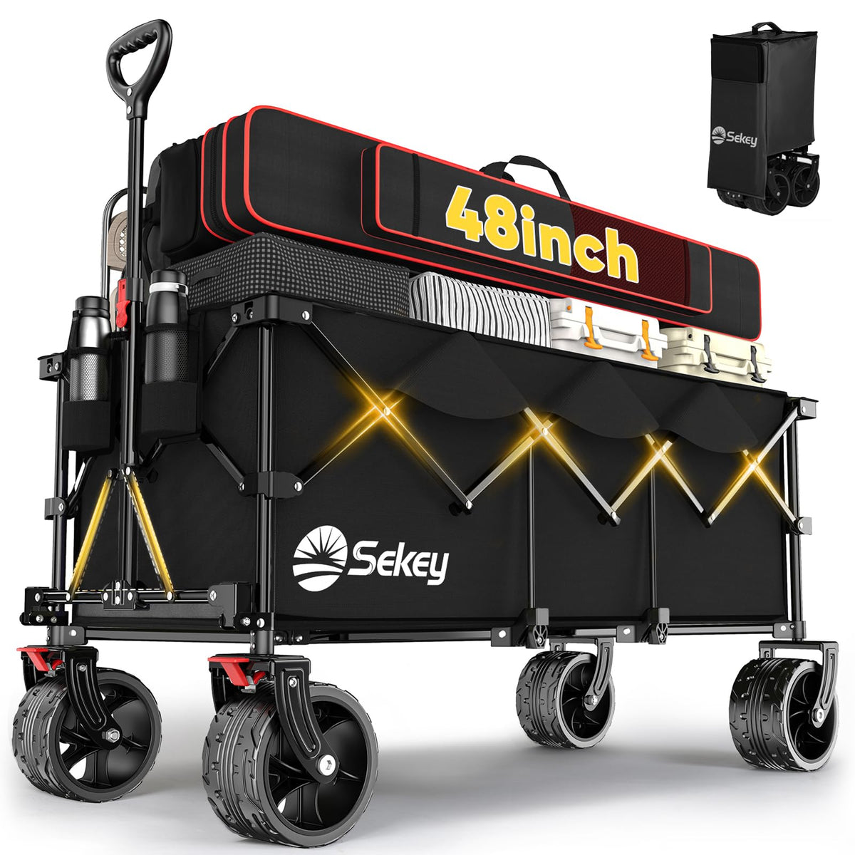 300L Extended Collapsible Wagon, 660 lb Capacity M17517
