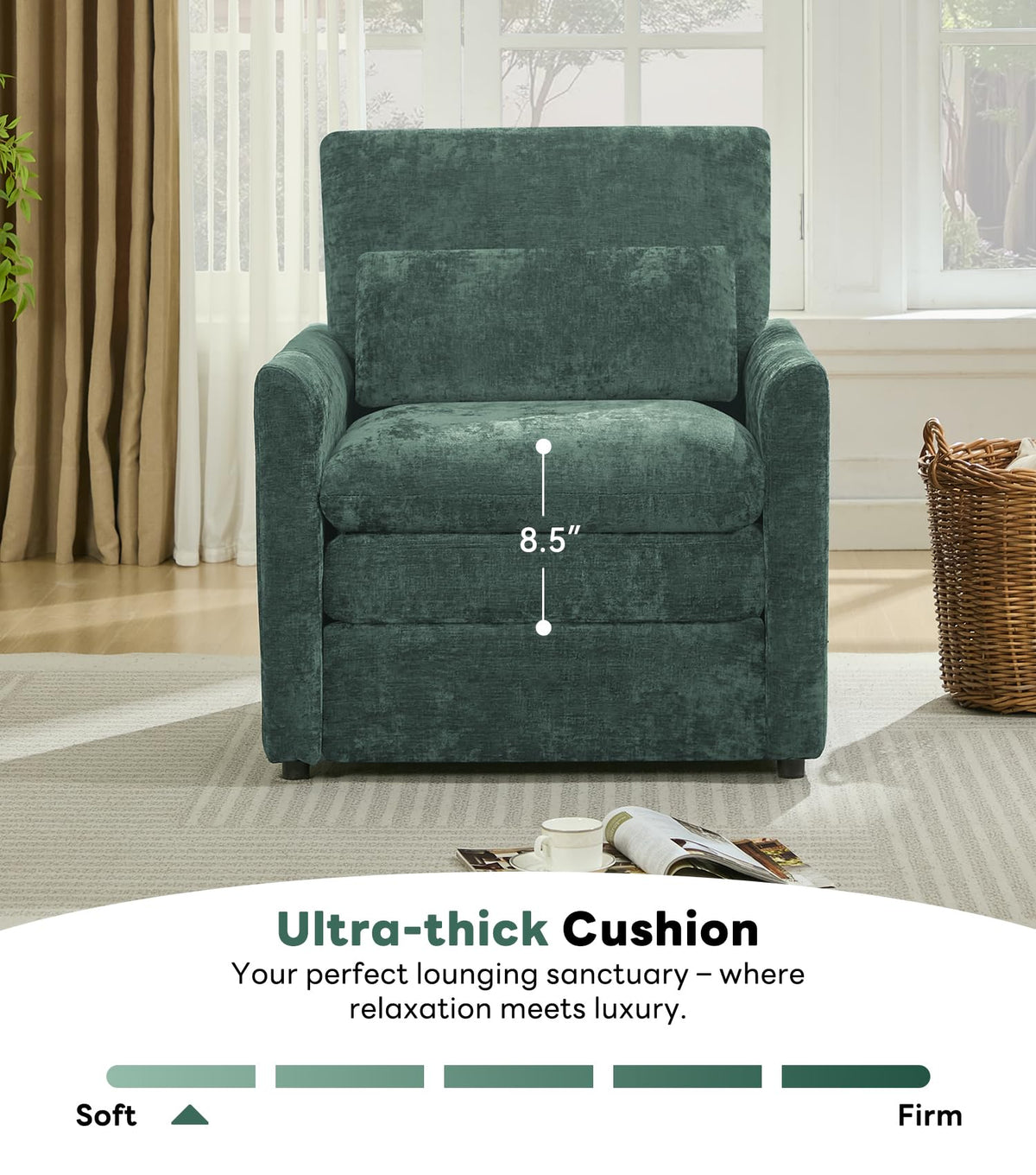 Green 2-Pack Upholstered Accent Chair Set W681574