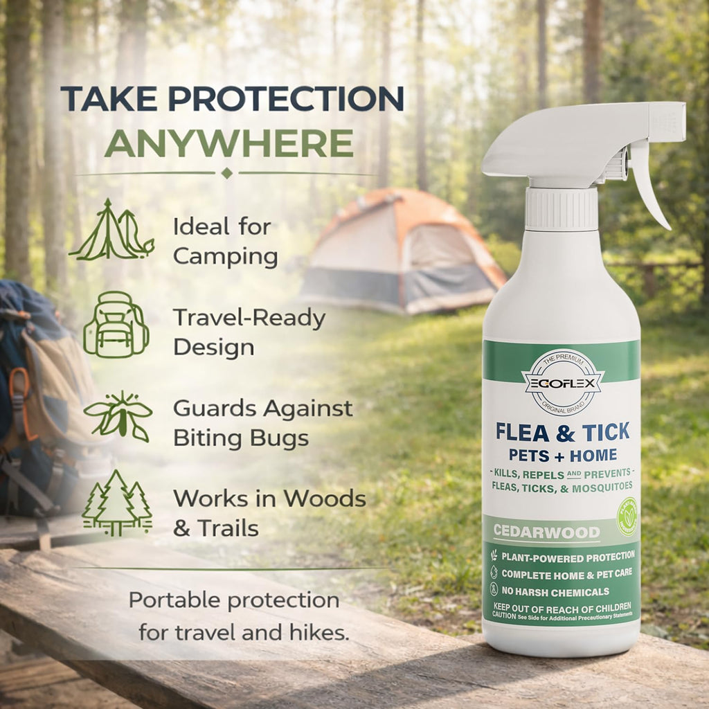 Plant-Based Flea Spray with Cedarwood Scent 16 Oz T191922