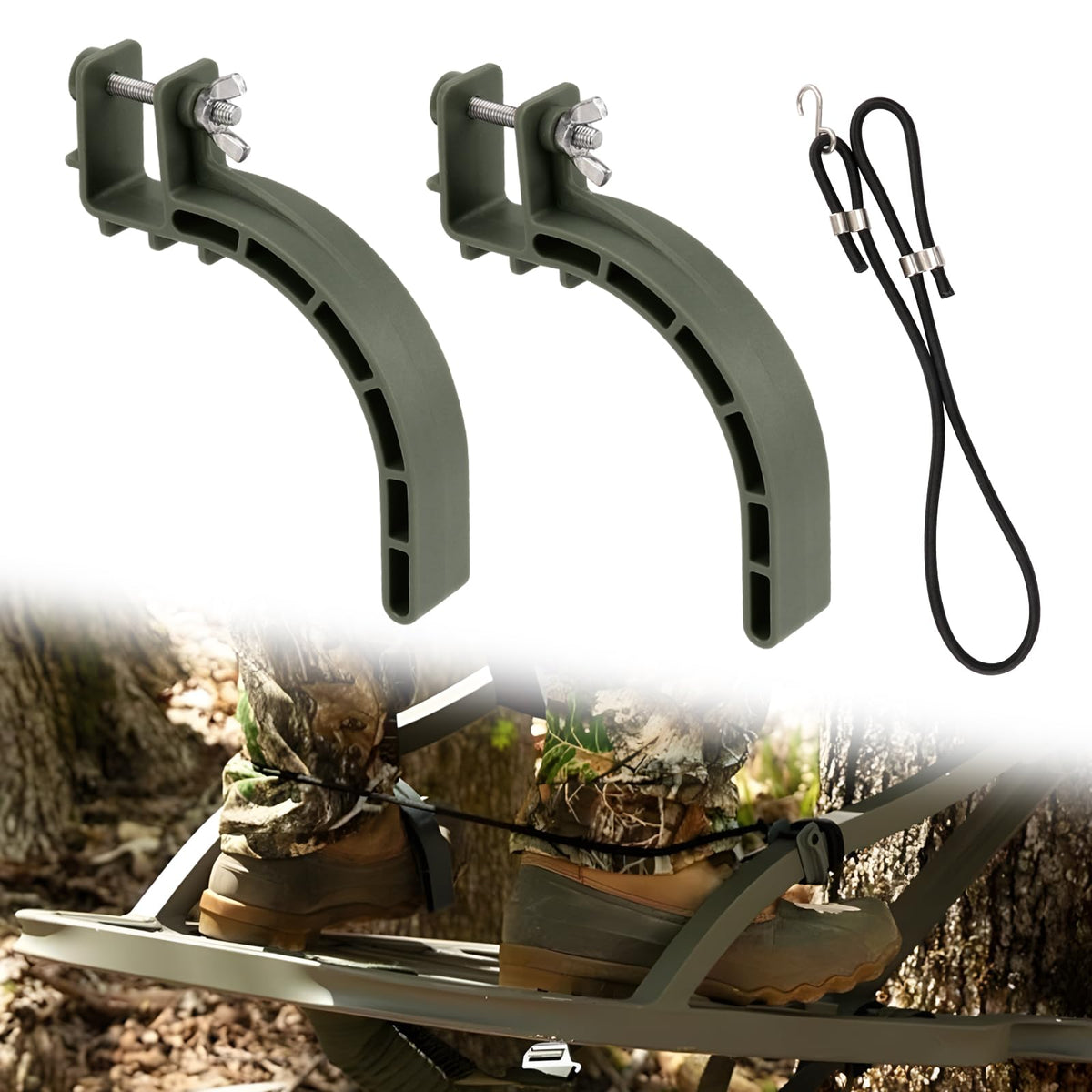 Climbing Stand Accessories with Elastic Rope (1-Pair) P1498