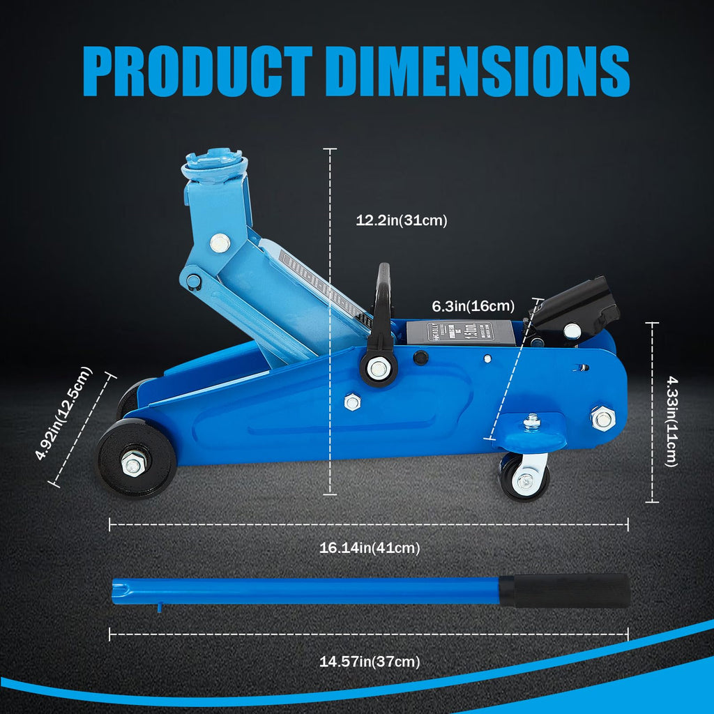 1.5 Ton Low Profile Steel Floor Jack F526101