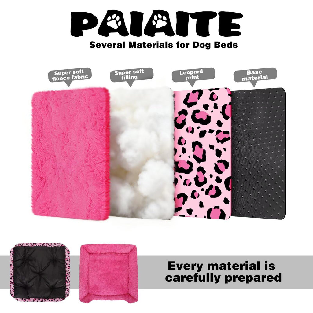 Washable Dog Bed Pink S Size G457