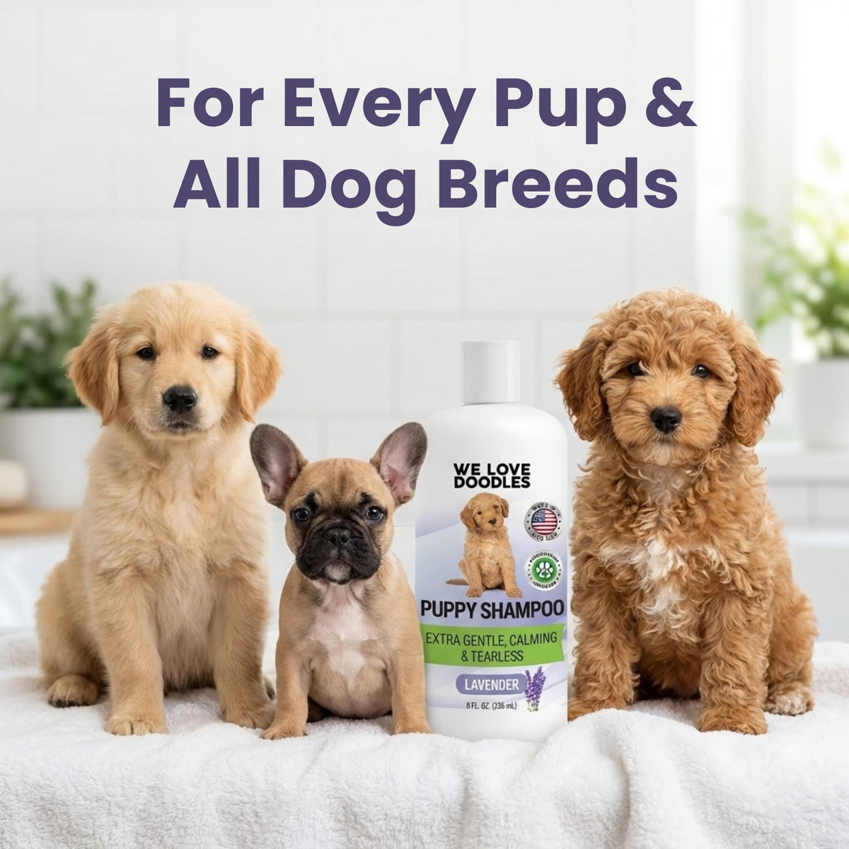 Tearless Hypoallergenic Puppy Shampoo & Conditioner 8 oz N883
