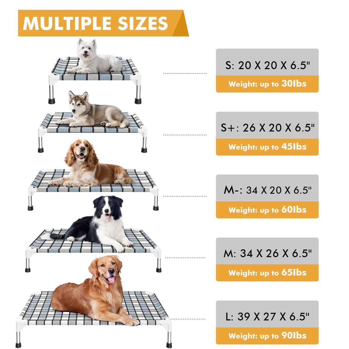 Elevated Outdoor Raised Dog Bed A306137