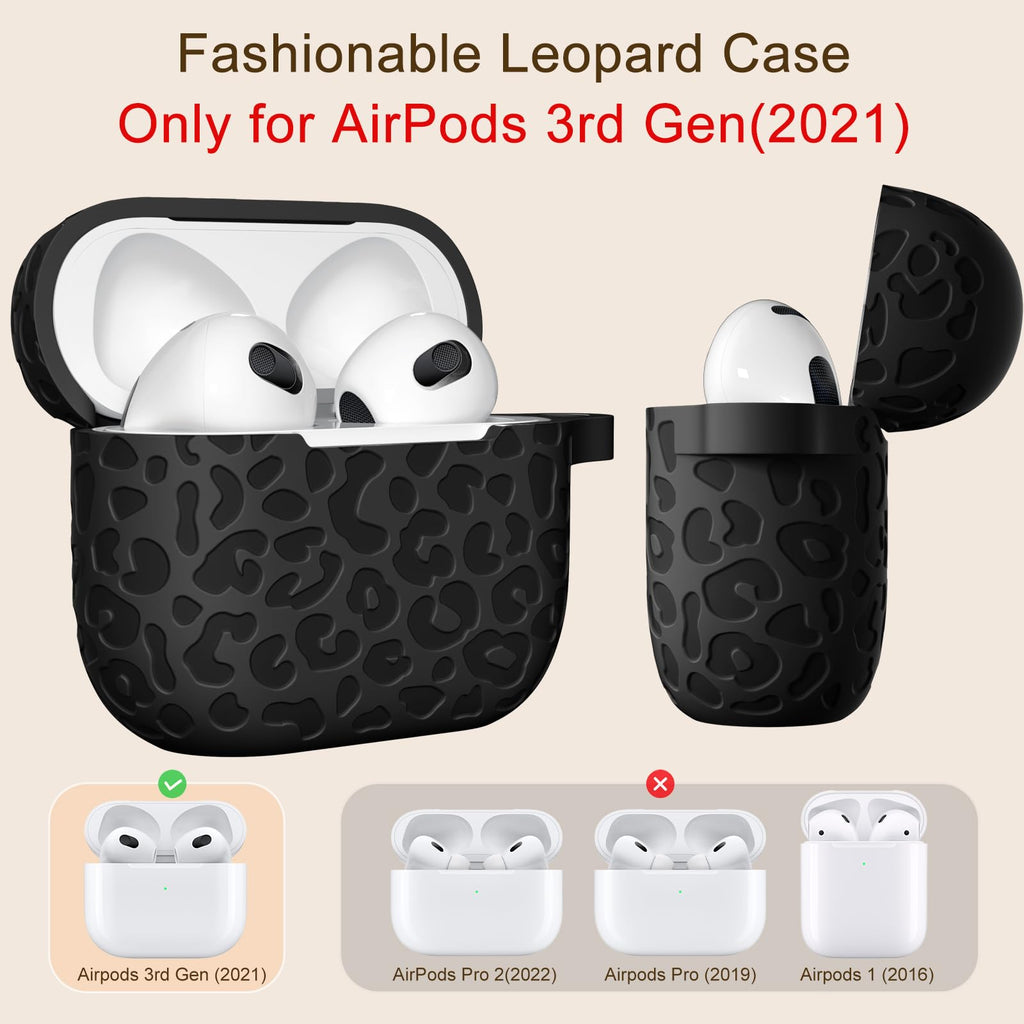 Black AirPod 3rd Generation Case with Keychain H3848