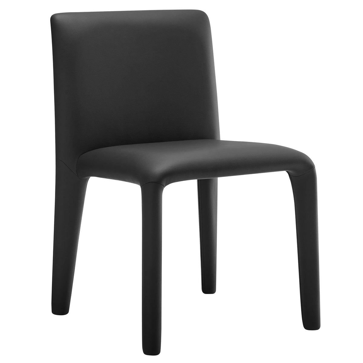 Black Faux Leather Dining Chair N9080