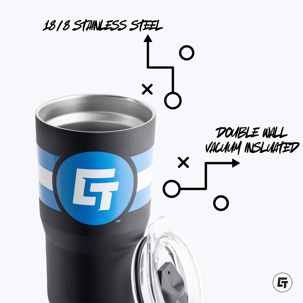 20oz Purple Stainless Steel Tumbler U201