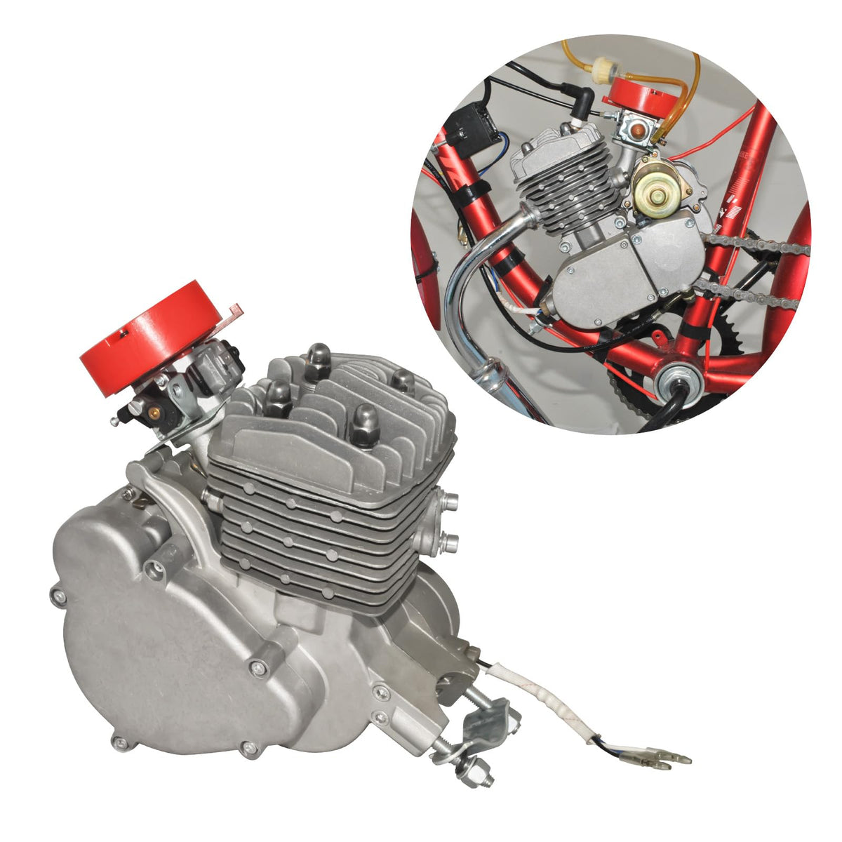 80cc 2-Stroke Air-Cooled Bicycle Engine Kit B9975