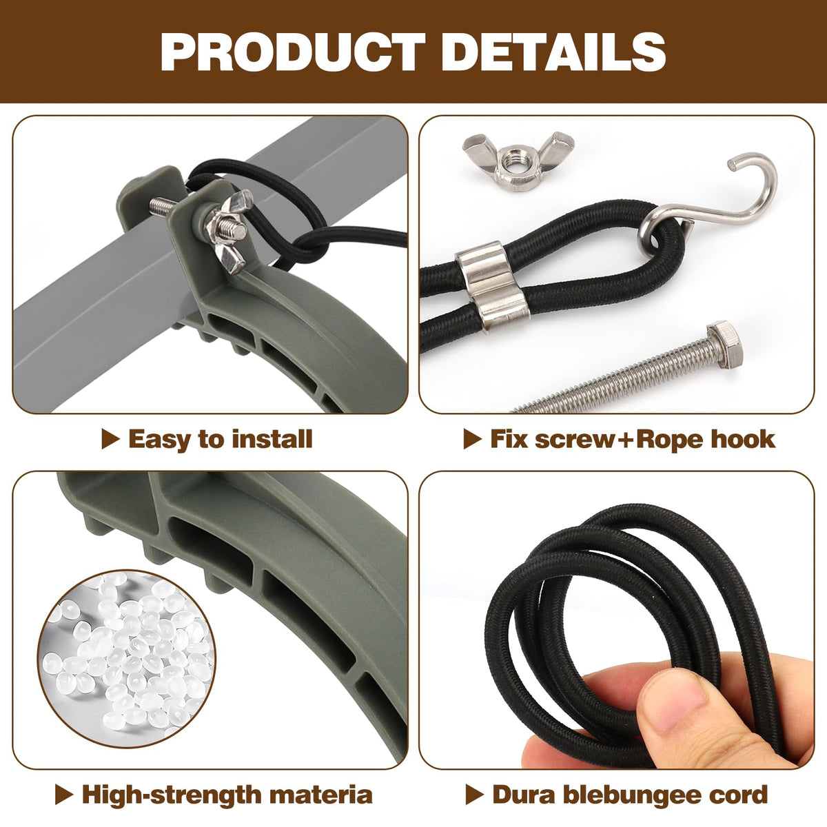 Climbing Stand Accessories with Elastic Rope (1-Pair) P1498