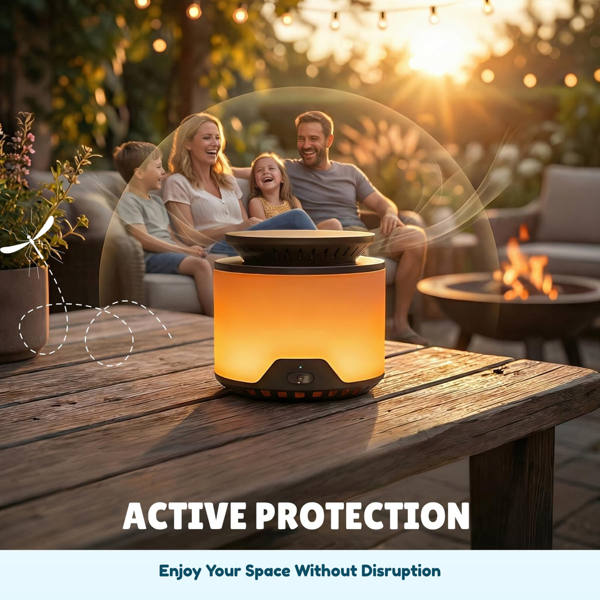 Rechargeable Mosquito Repeller 2 Pack with Citronella Geraniol Peppermint Refills Y3284