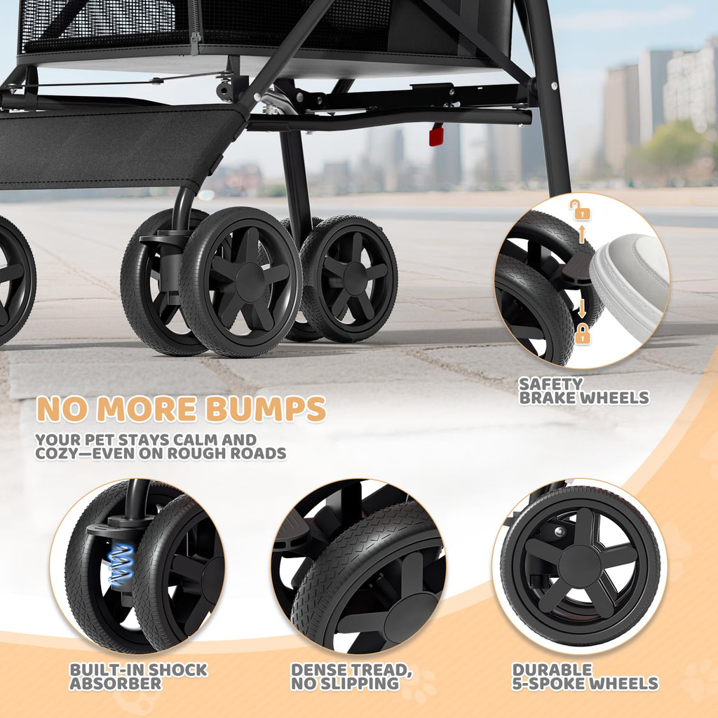 Compact Fold Pet Travel Stroller T400