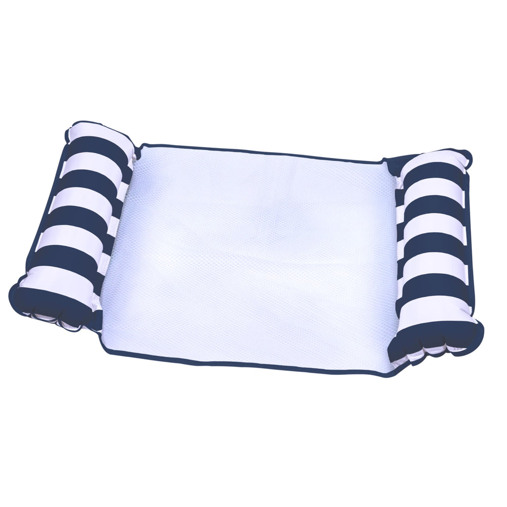 Light Blue, Navy & Burgundy/White Stripe 3-Pack Pool Float W7028