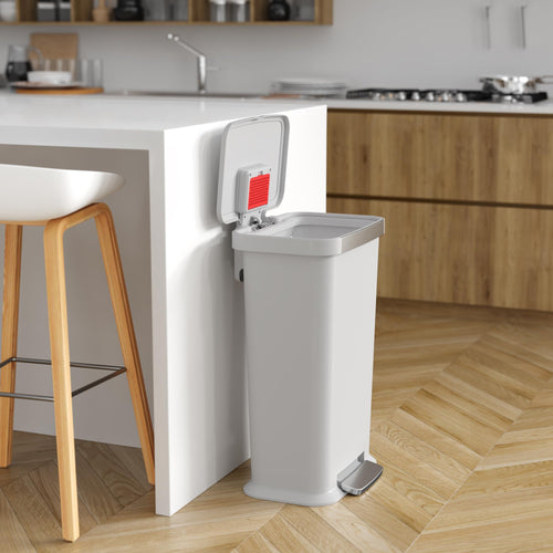 13.2 Gal Step Pedal Kitchen Trash Can with Odor Filter G457
