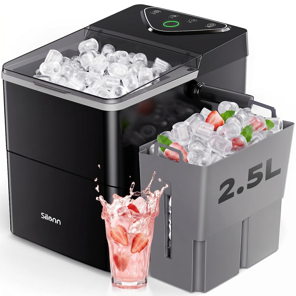 Countertop Ice Maker with 2.5L Ice Basket & 1.8L Water Tank, 26Lbs/24H G419928