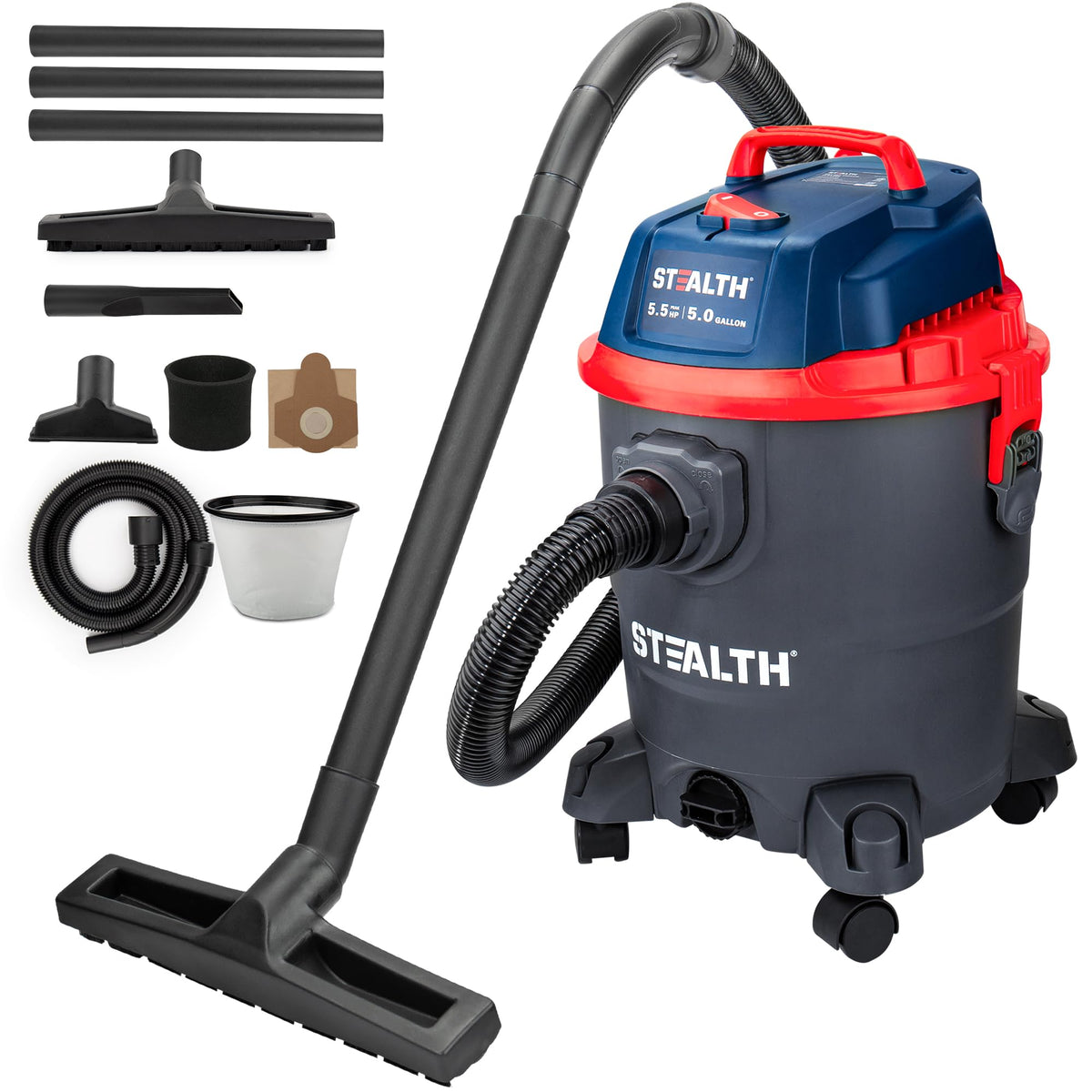 5 Gallon 5.5 Peak HP Wet/Dry Shop Vacuum with Blower M5746