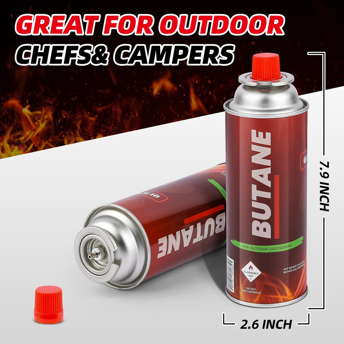 Butane 8 Ounce Canister 24 Pack K9048