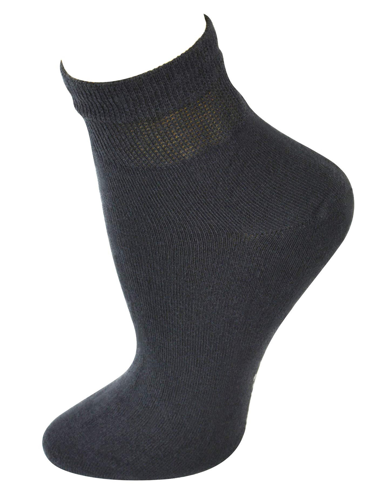 Cotton Ankle Dress Socks with Seamless Toe I5431