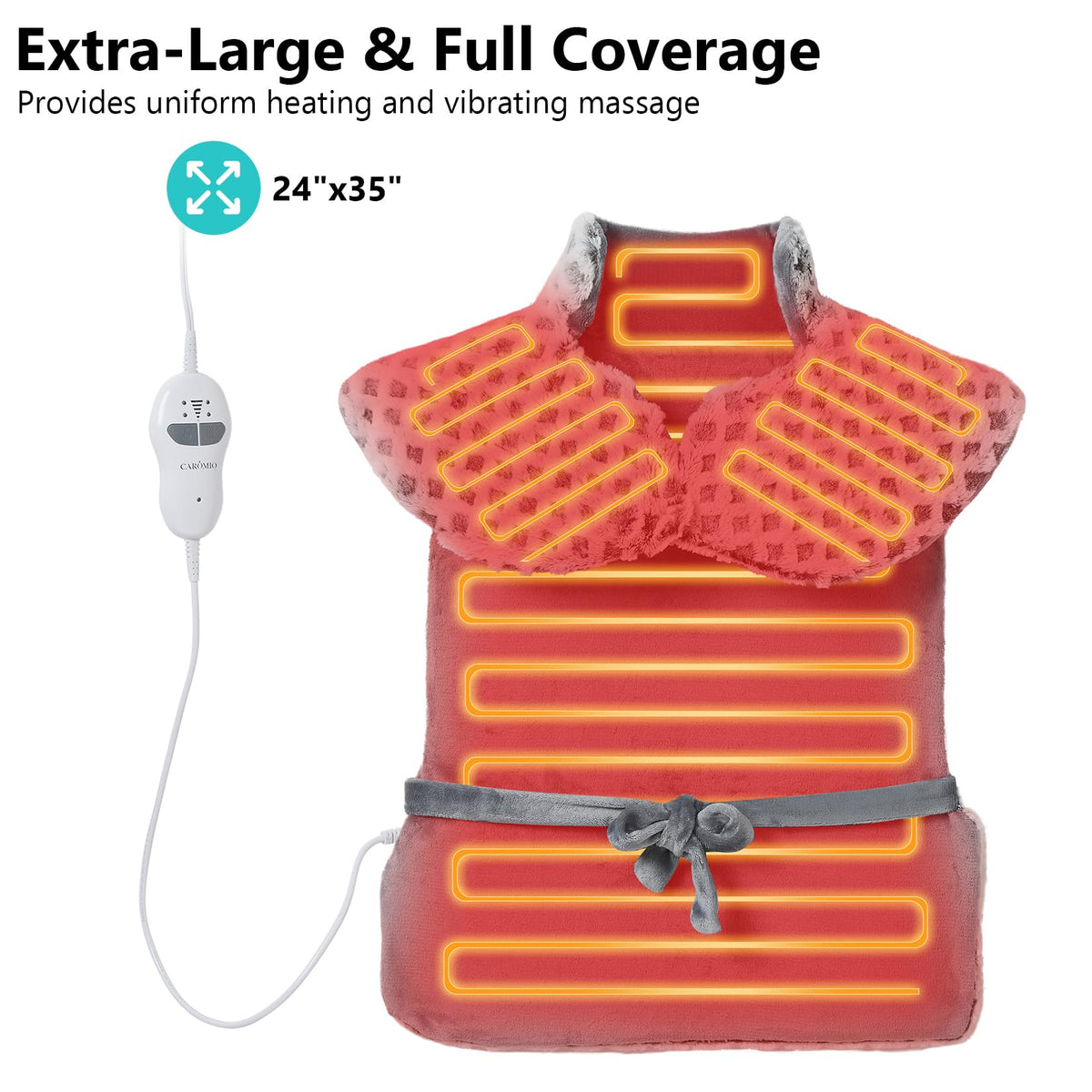 4 Massaging Heating Pad T742