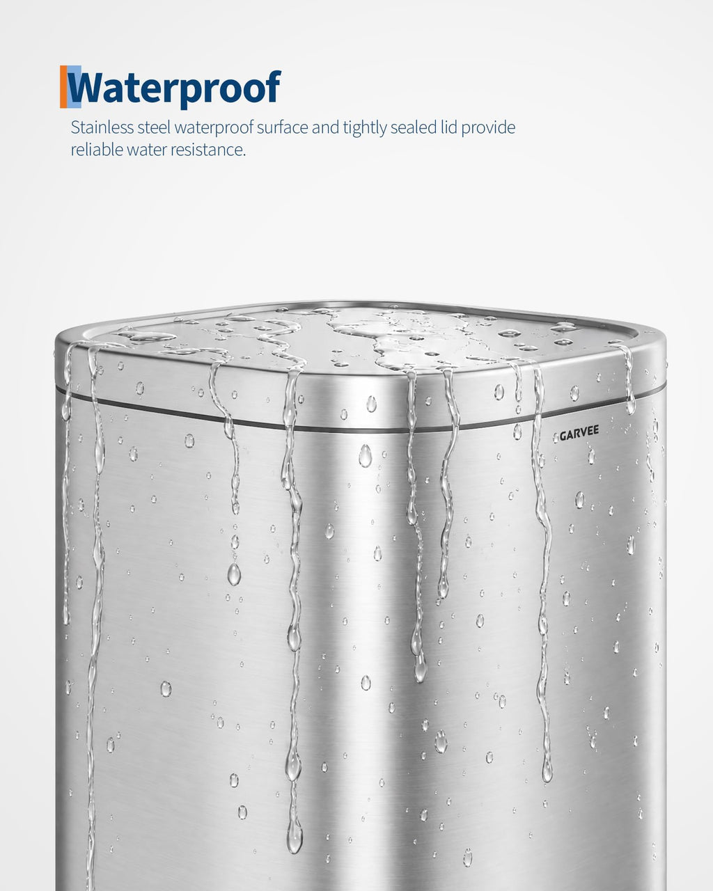 8 Gal Stainless Steel Kitchen Trash Can I962923