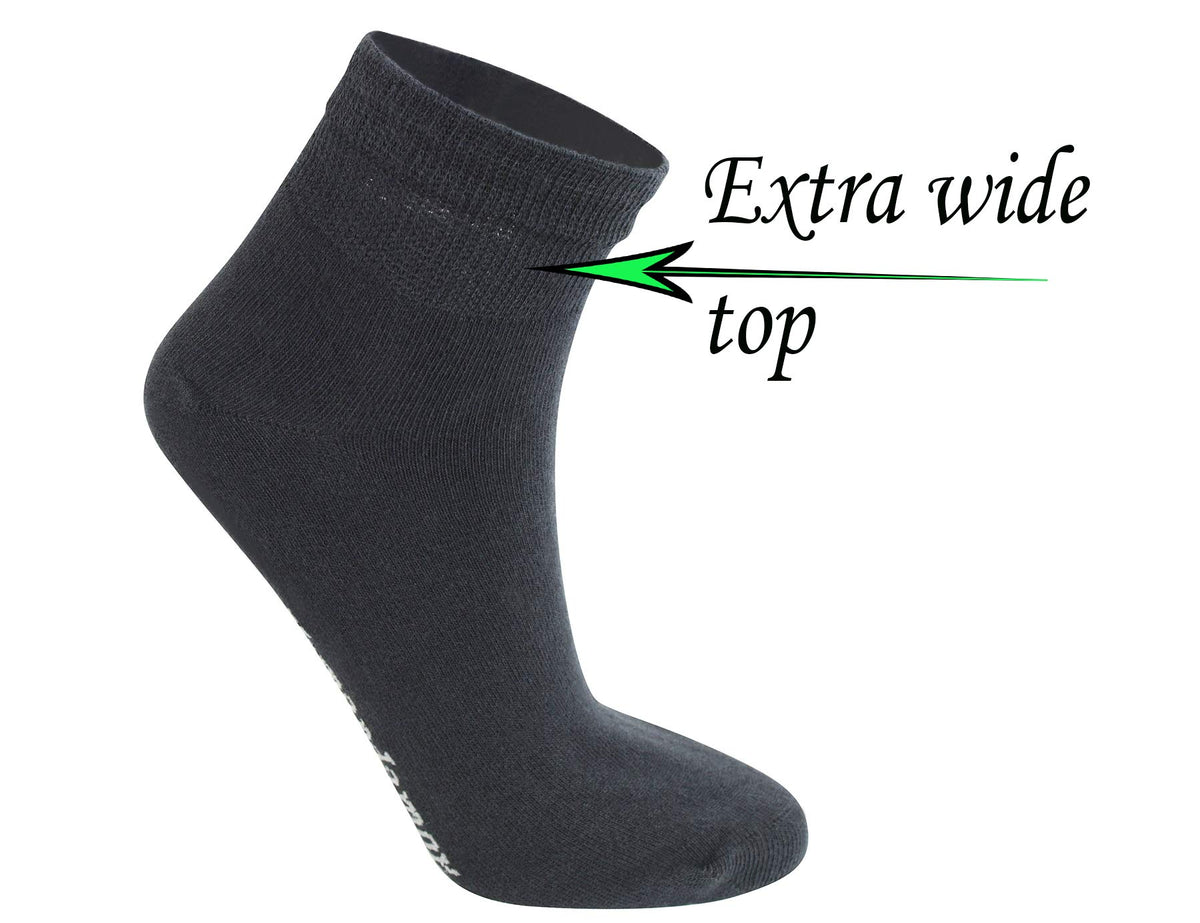 Cotton Ankle Dress Socks with Seamless Toe I5431