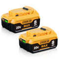 8.0Ah 2-Pack Rechargeable Replacement Battery D54045