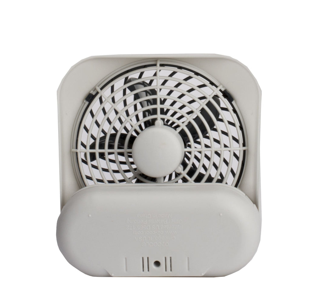 Portable Battery Powered Desk Fan 2-Speed Grey E450335