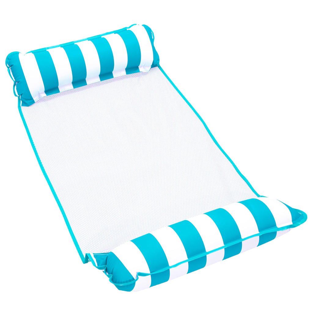 Light Blue, Navy & Burgundy/White Stripe 3-Pack Pool Float W7028