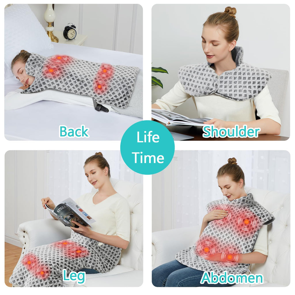 4 Massaging Heating Pad T742