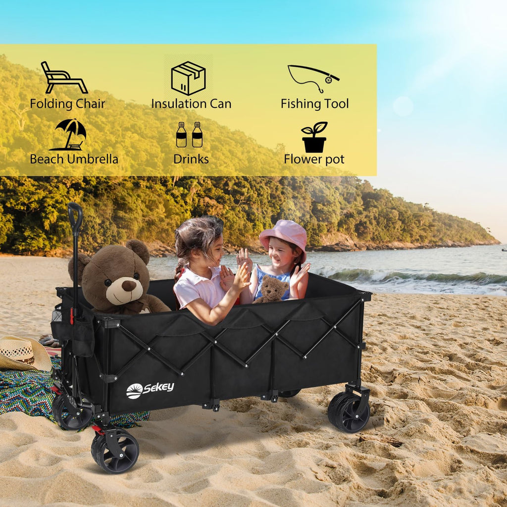 300L Extended Collapsible Wagon, 660 lb Capacity M17517
