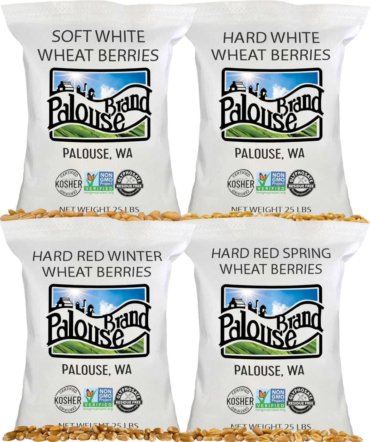 Hard Red Winter and Spring White Wheat Berries 100 LBS P261425
