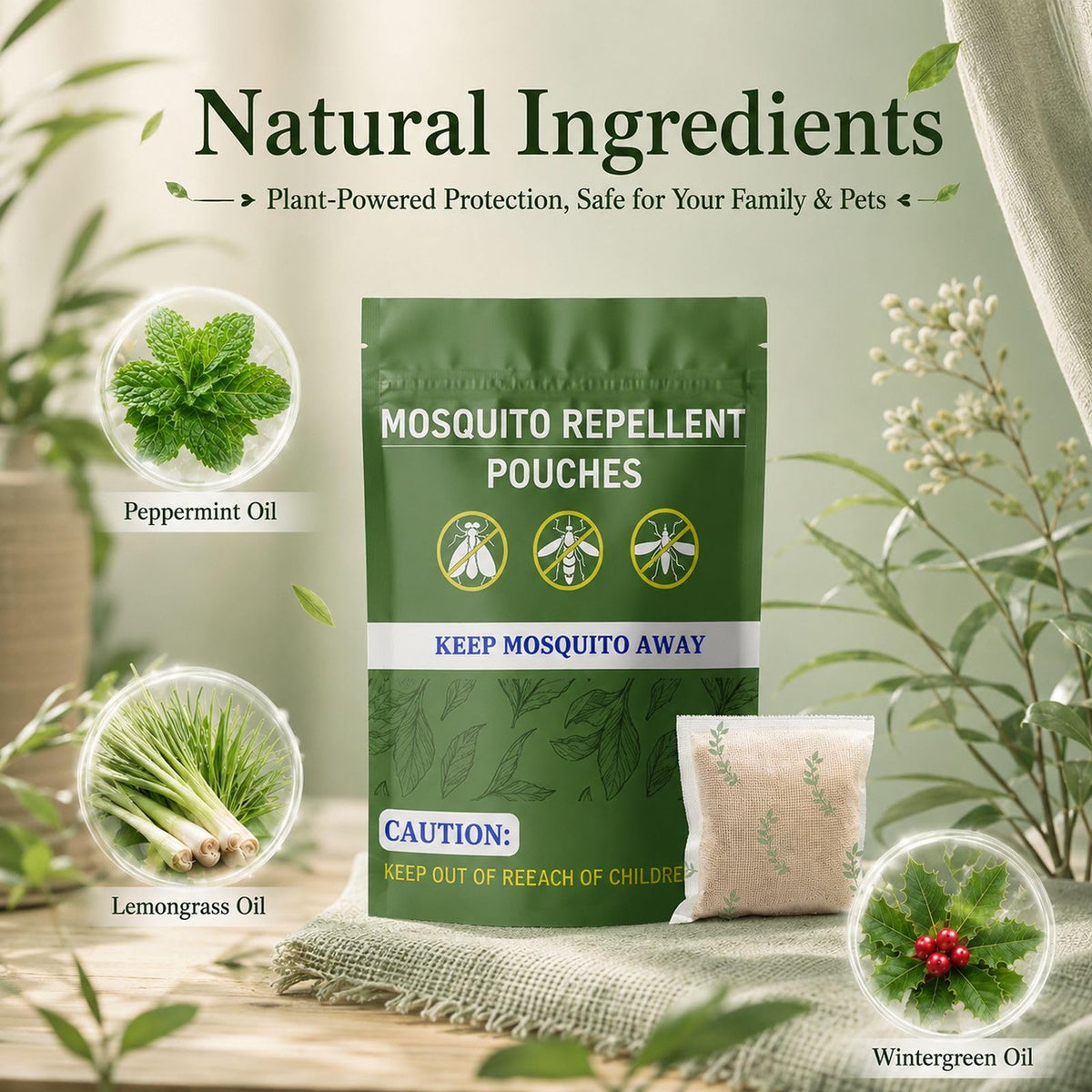 Mosquito Repellent Pouches 60 Days 8 Pack C114