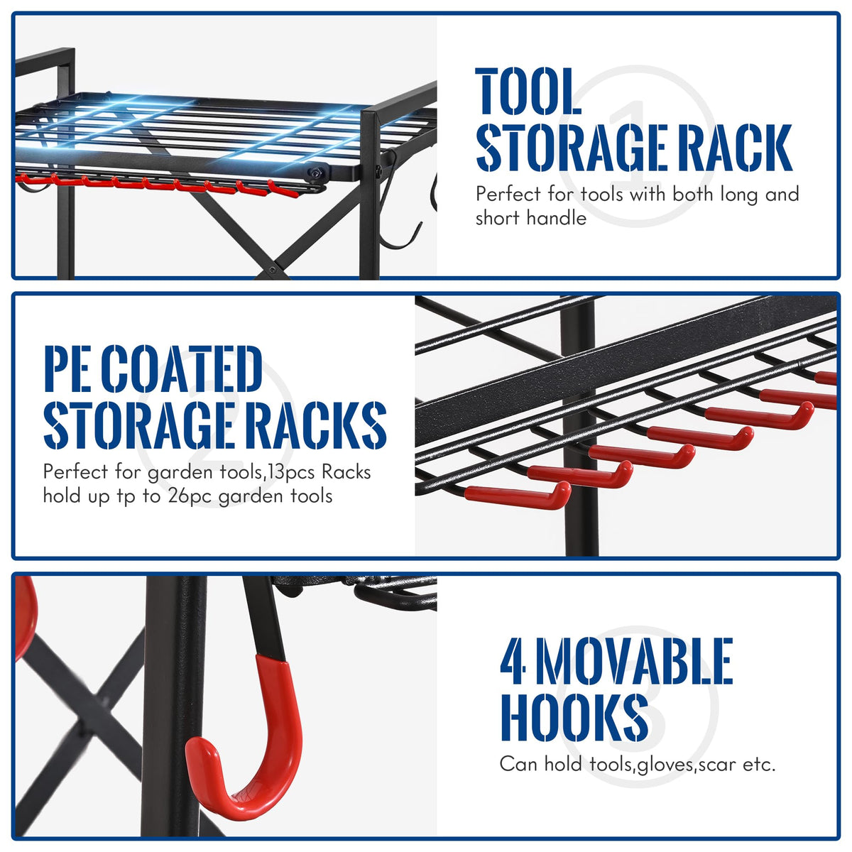 Rolling Garden Tool Organizer B562