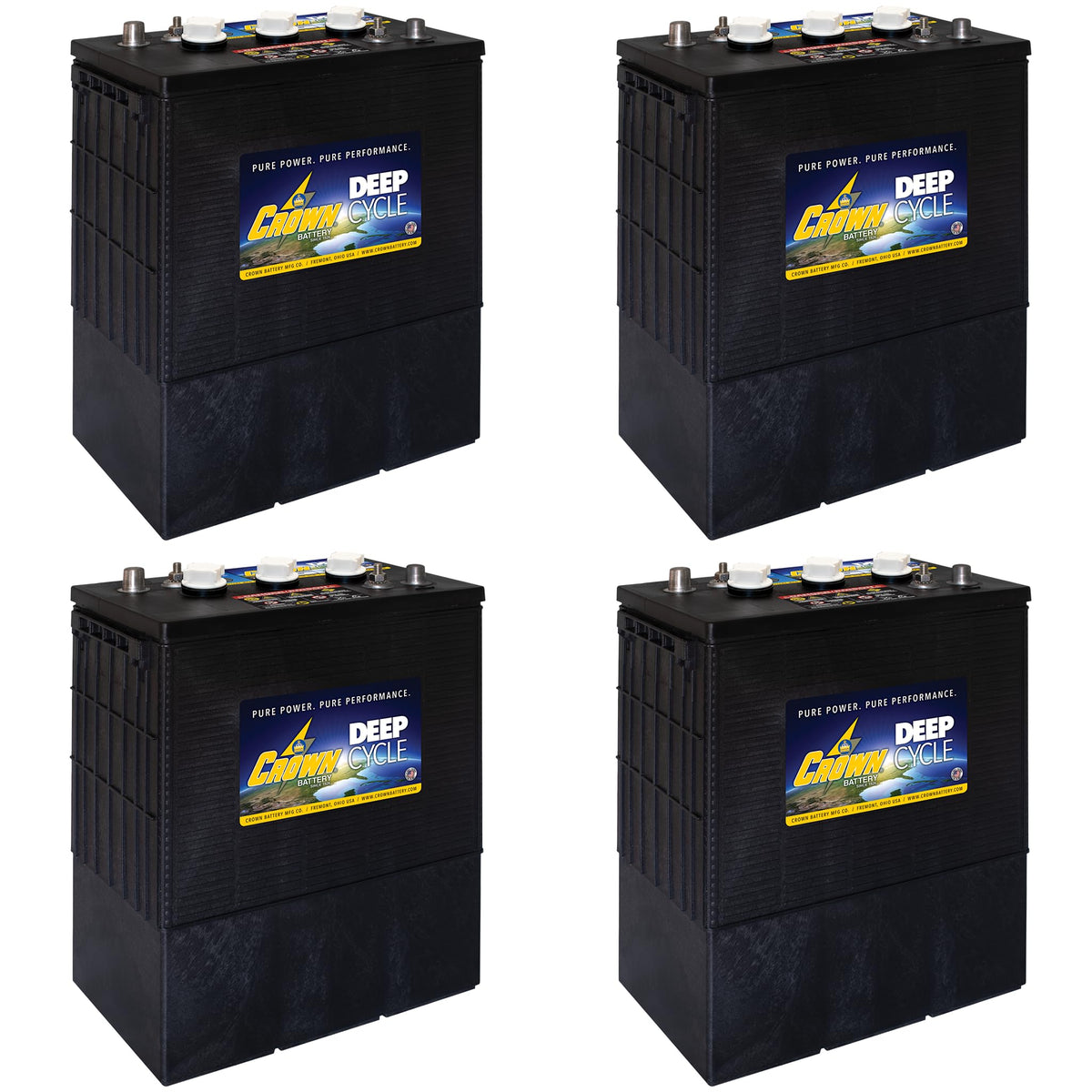 6V 390Ah Deep Cycle Flooded Lead Acid Battery Pack of 4 Y724218