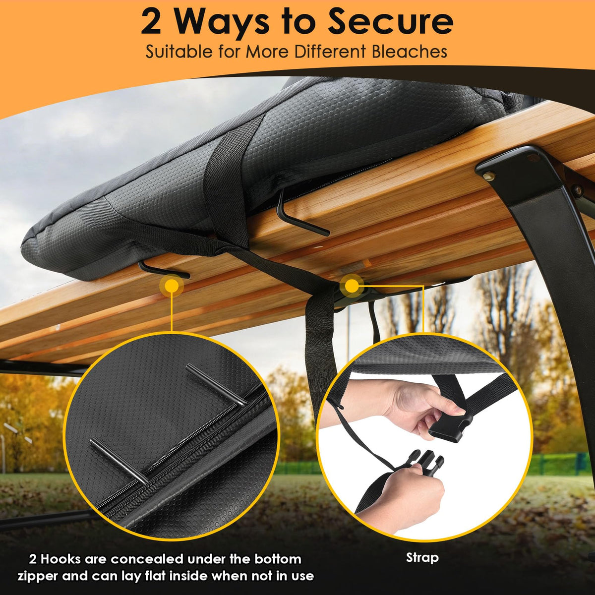 Heated Stadium Seats for Bleachers with Power Bank H76167