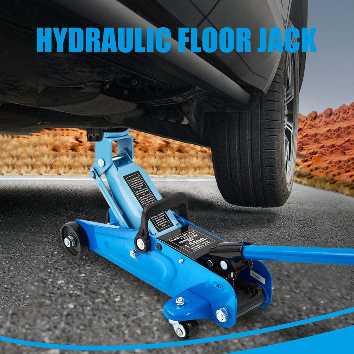 1.5 Ton Low Profile Steel Floor Jack F526101