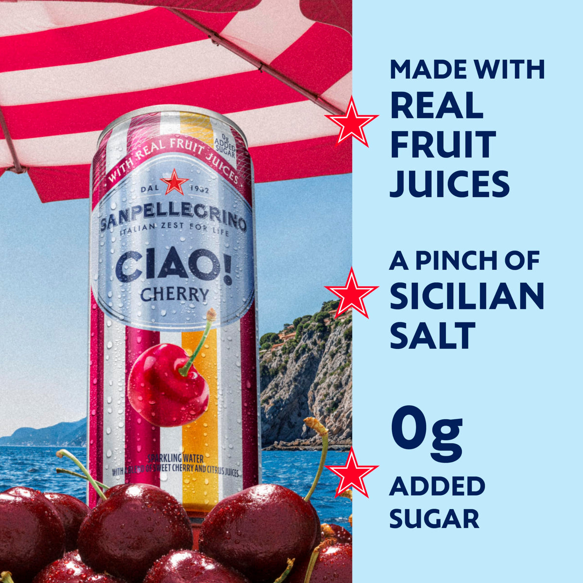 Cherry Sparkling Water 24 Pack D2548