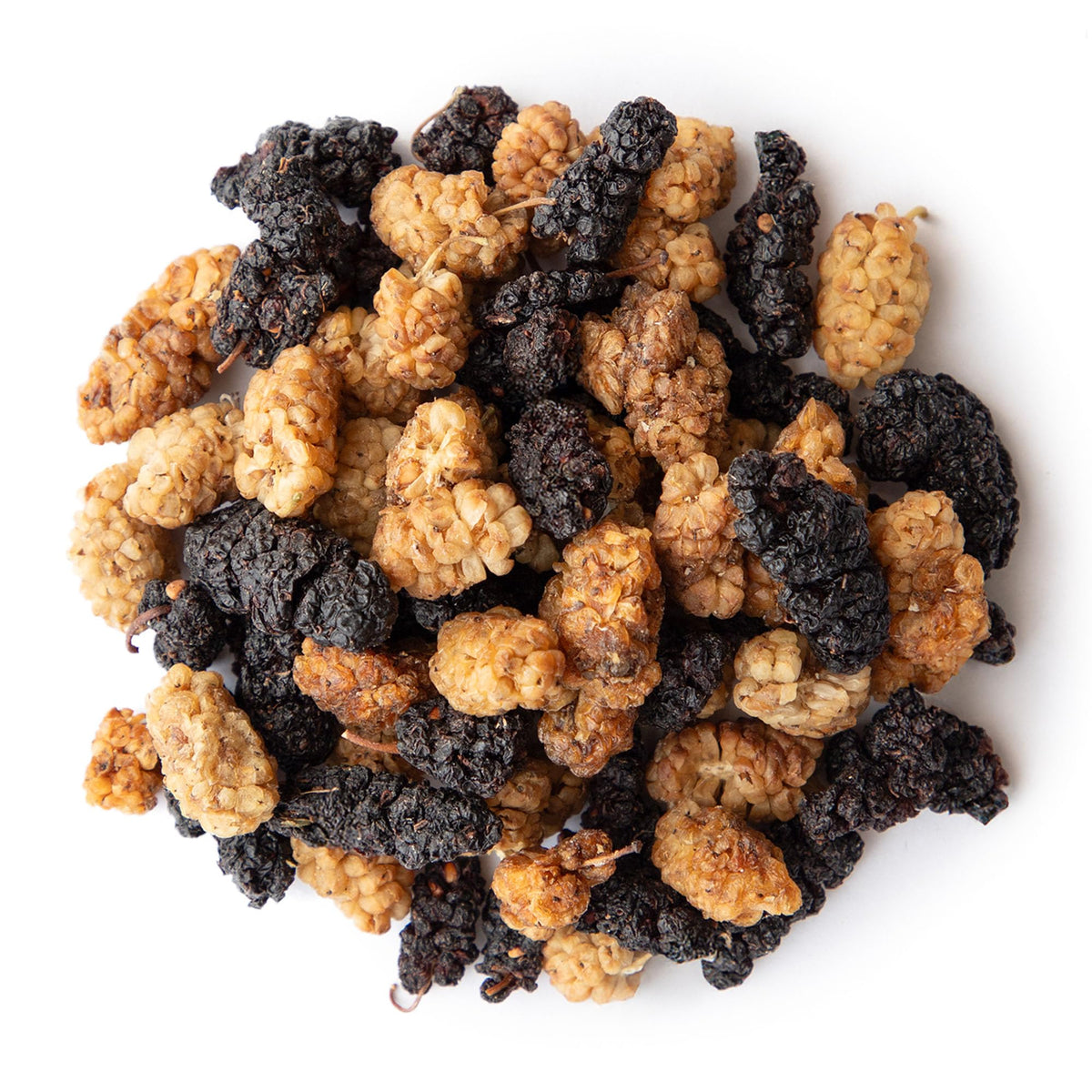 Organic Dried White and Black Mulberry Mix, 8 Ounces H854