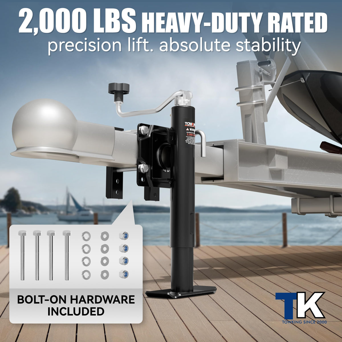 2000 lbs 10in Lift Compact Boat Trailer Jack J18351