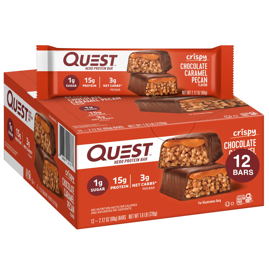 Salted Caramel Protein Shake 4 Count and Chocolate Caramel Pecan Protein Bar 12 Count L9823